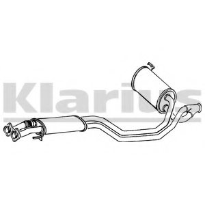 CITRO?N 95654018 Middle Silencer